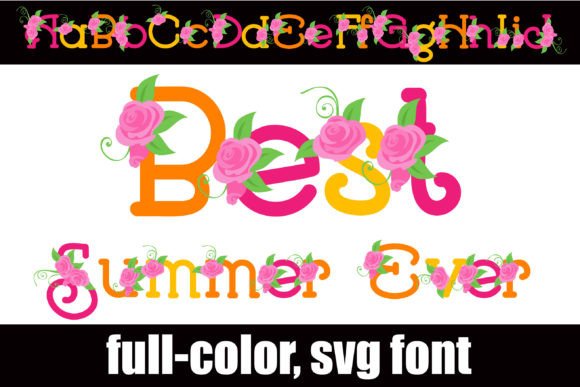 Best Summer Ever: A Color Font for Warm, Flourished Branding