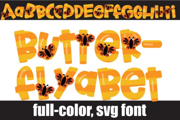 Butterflyabet Warm: A Color Font for Editorial Design