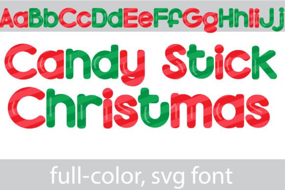 Candy Stick X-mas: A Festive Color Font for Holiday Campaigns