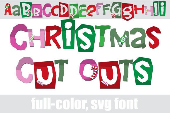 Christmas Cut Outs: A Festive Font for Holiday Branding