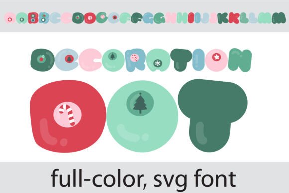 Decoration Dot: A Festive Display Typeface for Handmade Products