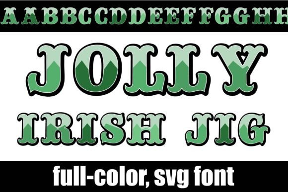 Jolly Irish Jig: A Circus-Style Color Font for Playful Brand Identity