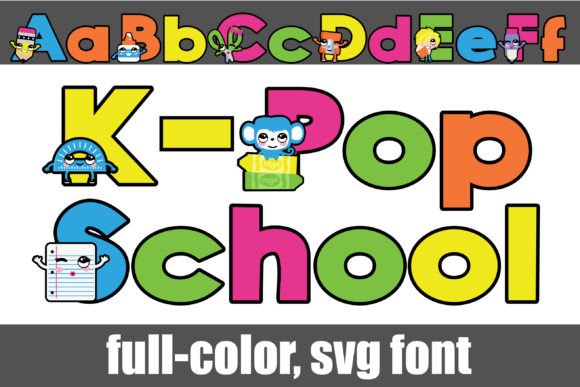 K-pop School: A Creative Font for Bold Brand Identity