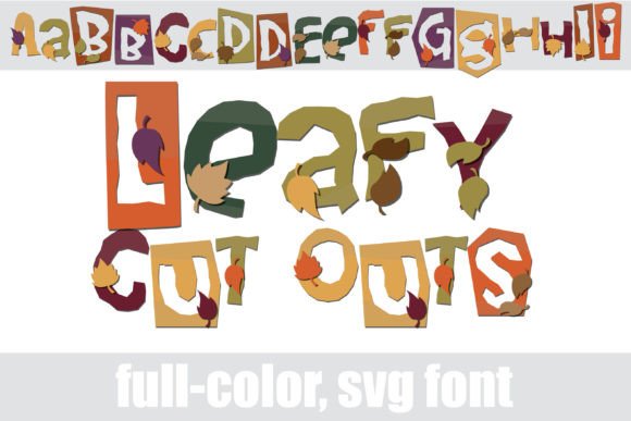 Leafy Cut Outs: A Seasonal Typeface for Campaign Design