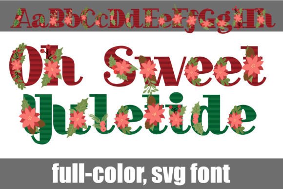 Oh Sweet Yuletide: A Color Serif Typeface for Festive Digital Design