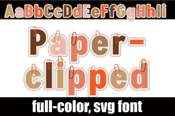 Paperclipped Pumpkin: A Playful Color Font for Autumn Web Design