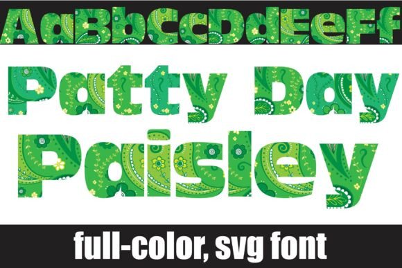 Patty Day Paisley: A Color Font for Editorial Elegance