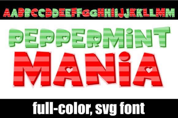 Peppermin-mania Typeface: A Color Font Review for Digital Design
