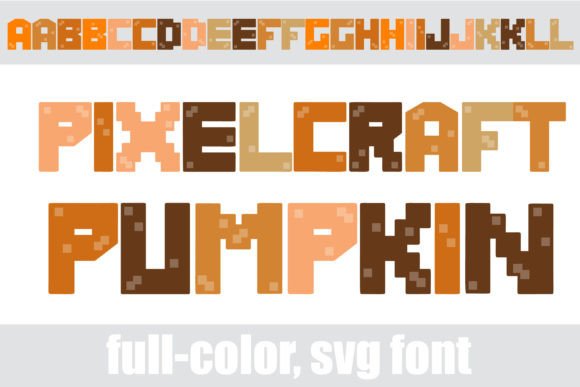 Pixelcraft Pumpkin: A Pixel-Perfect Typeface for Seasonal Handmade Brands