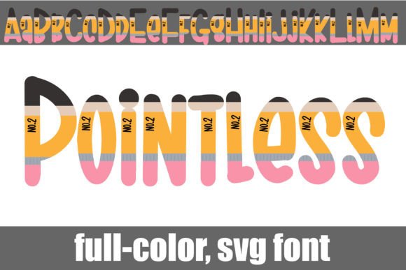 Pointless Typeface Review: A Playful Color Font for Editorial Design