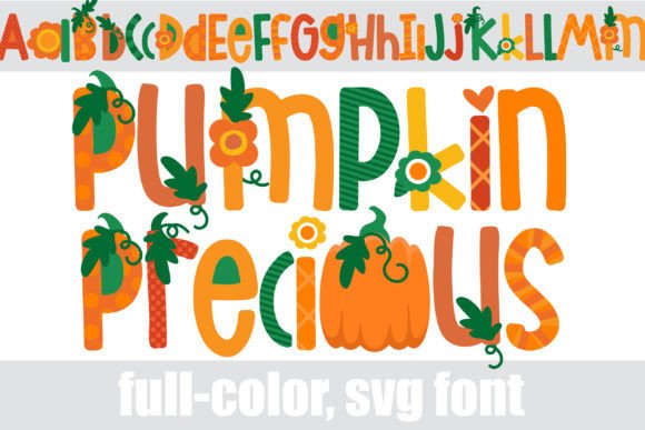 Pumpkin Precious: A Whimsical Color Font for Seasonal Branding