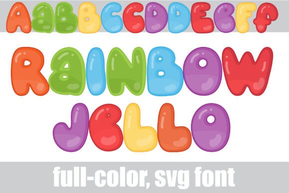 Rainbow Jello: A Playful Typeface for Bold Brand Identity Projects