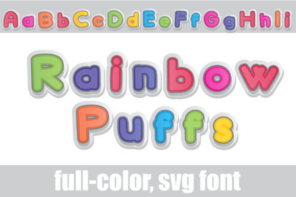 Rainbow Puffs: The Color Font for Scroll-Stopping Social Graphics