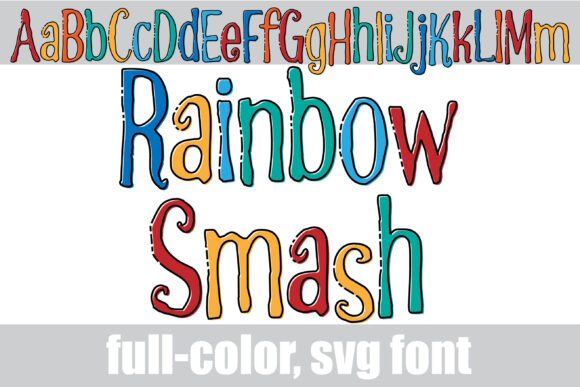 Rainbow Smash: A Playful Typeface for Modern Editorial Design