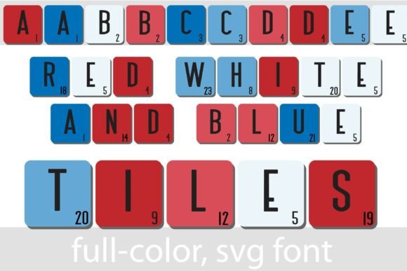 Red, White, and Blue Tiles: A Review of This Patriotic Display Typeface