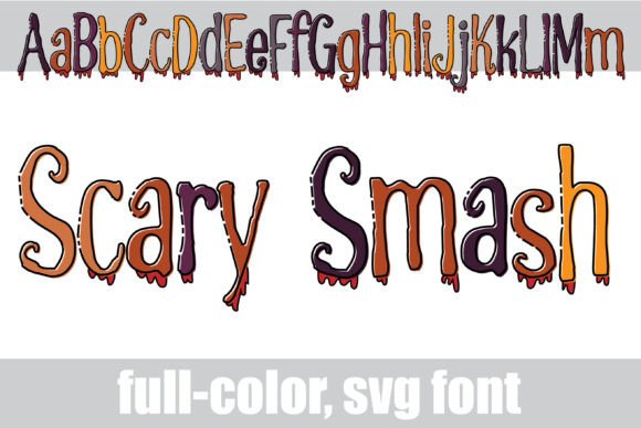 Scary Smash: A Color Font for Editorial Impact