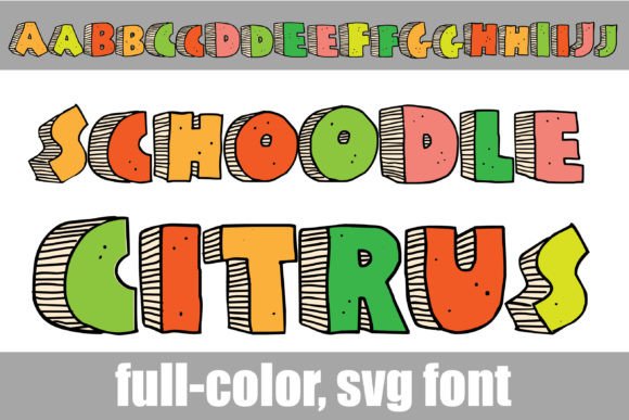 Schoodle Citrus: The Creative Typeface That Brightens Your Brand Identity