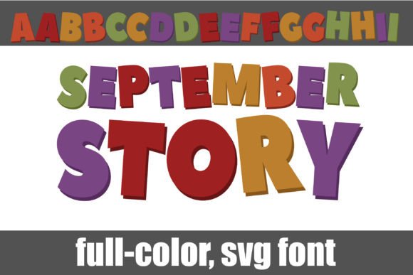 September Story: A Color Font That Elevates Digital Branding