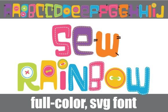 Sew Rainbow: A Web Designer’s Take on Whimsical Color Typography