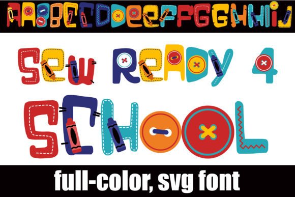 Sew Ready 4 School: A Creative Font for Campaign Visuals