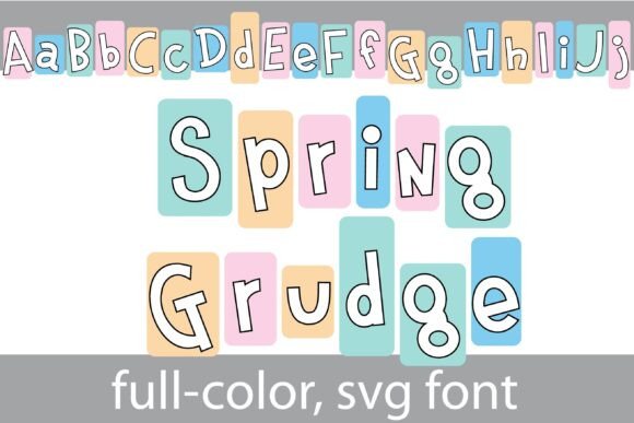 Spring Grudge: A Playful Color Font for Modern Web Design