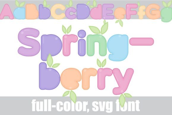Springberry: A Color Font for Playful Brand Identity Projects