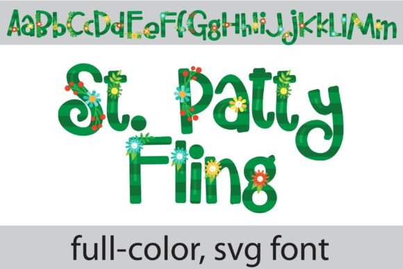St. Patty Fling: A Hand-Printed Display Typeface for Festive Editorial Design