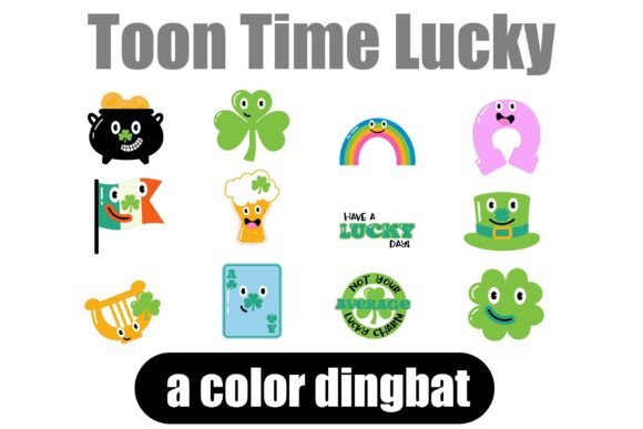 Toon Time Lucky: A Whimsical Color Font for Playful Branding
